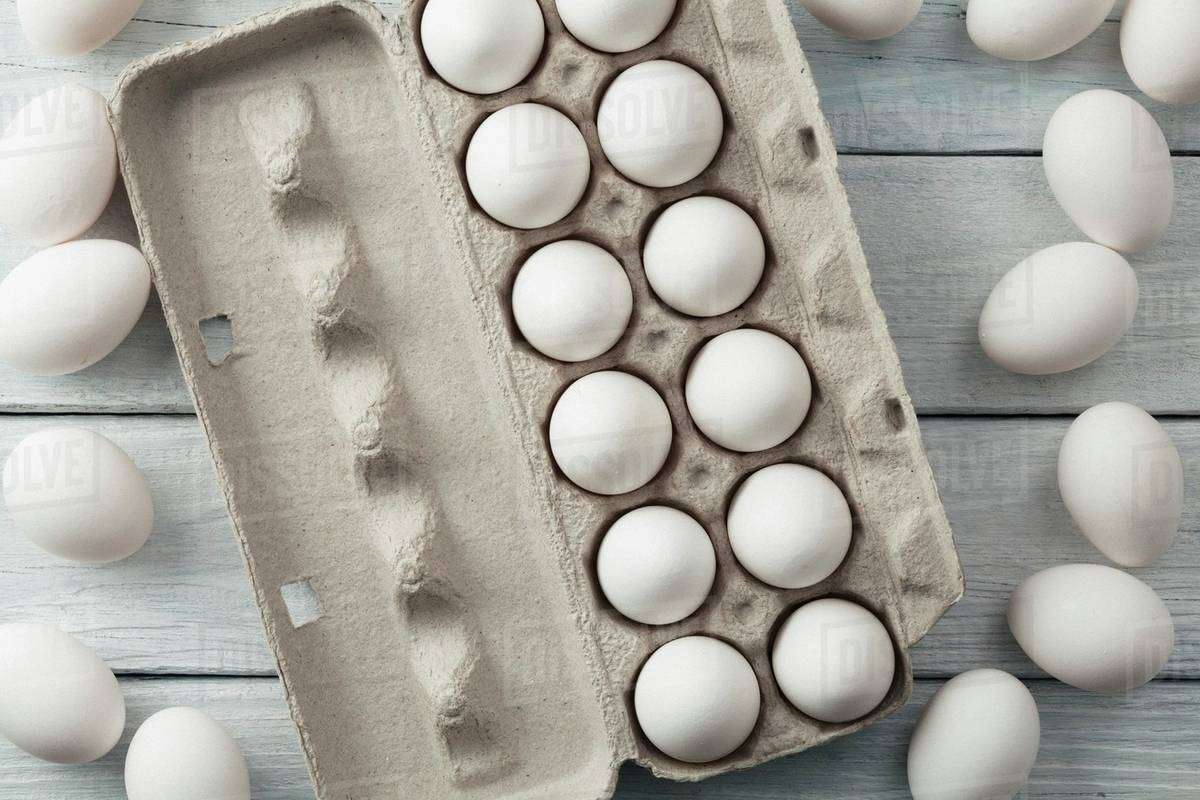 12x White Chicken Egg - Dozen Eggs